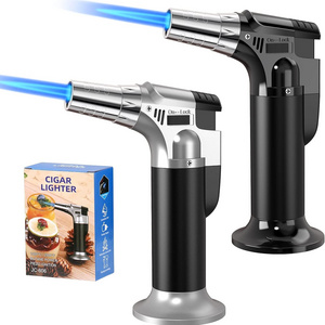 Butane Gas Not Included Refillable Soldering Torch Kitchen Torch Lighter with Safety Lock and Adjustable Flame