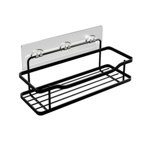 Shower Caddy Bathroom Shelf Hanging Organizer No Drilling Stainless Black Shelves for Storage & Home Decor Shampoo Conditioner