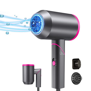 Constant Temperature Hair Care Fast Drying Blow Dryer Foldable Handle Travel Ionic Hair Dryer with Diffuser