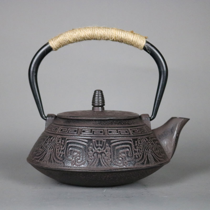 Vintage Handmade Japanese Cast Iron Teapot Tea Kettle With Stainless Steel Tea Infuser