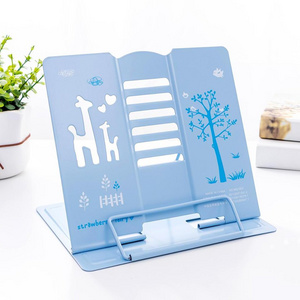 High quality reading shelf protect eyesight heavy duty metal book stand