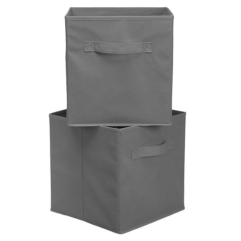 Collapsible Fabric Storage Cubes Organizer with Handles Cloth Storage Cube Basket Bins Organizer