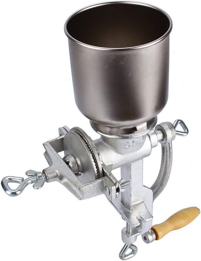 Factory Wholesale Table Clamp Manual Corn Grain Grinder Cast Iron Hand Crank Grain Mill for Grinding Nut Spice Wheat Coffee