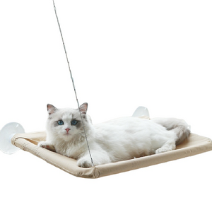 Safety Cat Bed Shelves Space Saving Window Mounted Seat Hammock Cat Window Perch for Large Cats Suitable for Glass Tiles