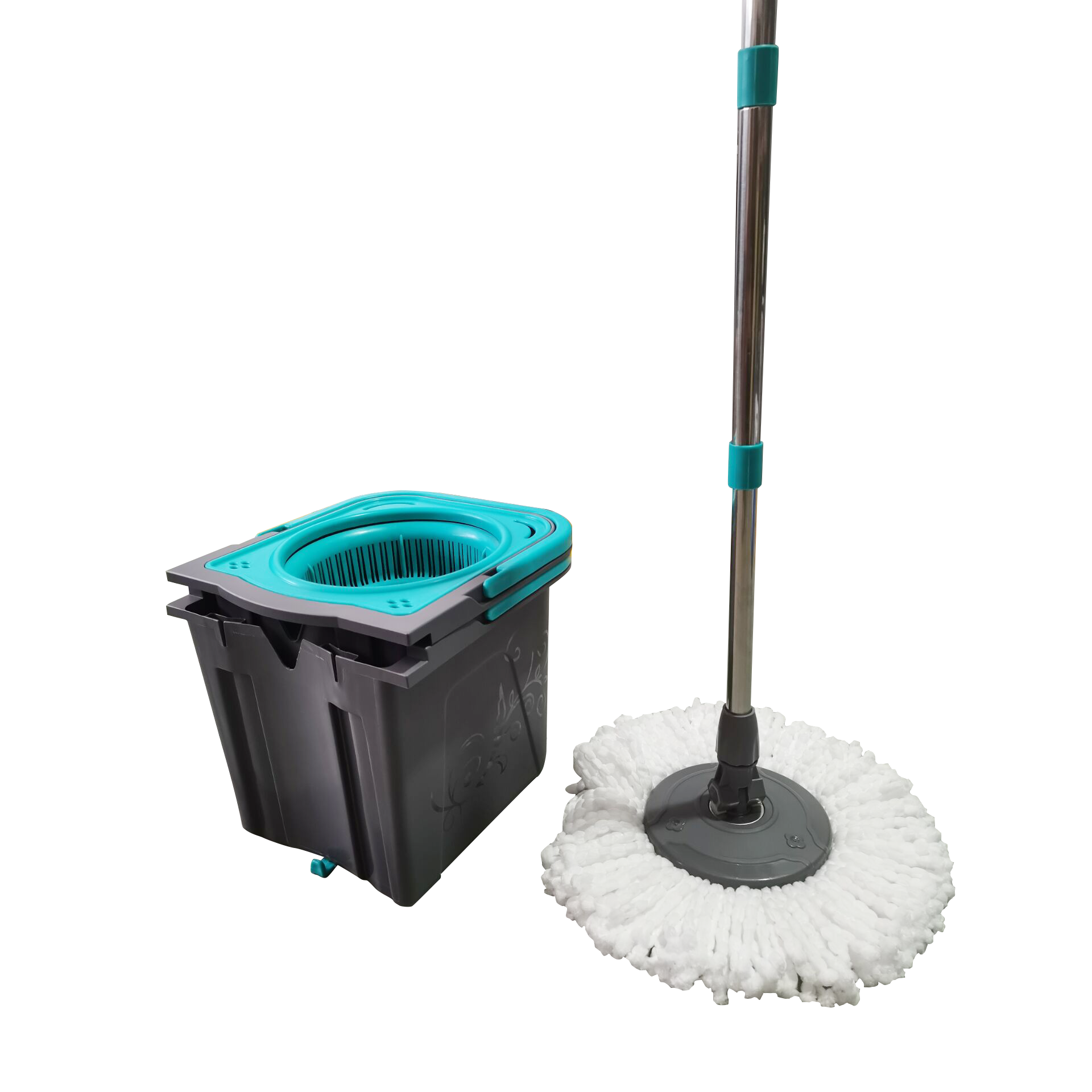 Foldable Magic Home Cleaning Round Mop and Bucket with Foot Pedal Floor Cleaning Twist Mops