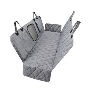 Waterproof Durable Pet Backseat Car Seat Cover with Mesh Window Scratch Prevent for Cars SUVs