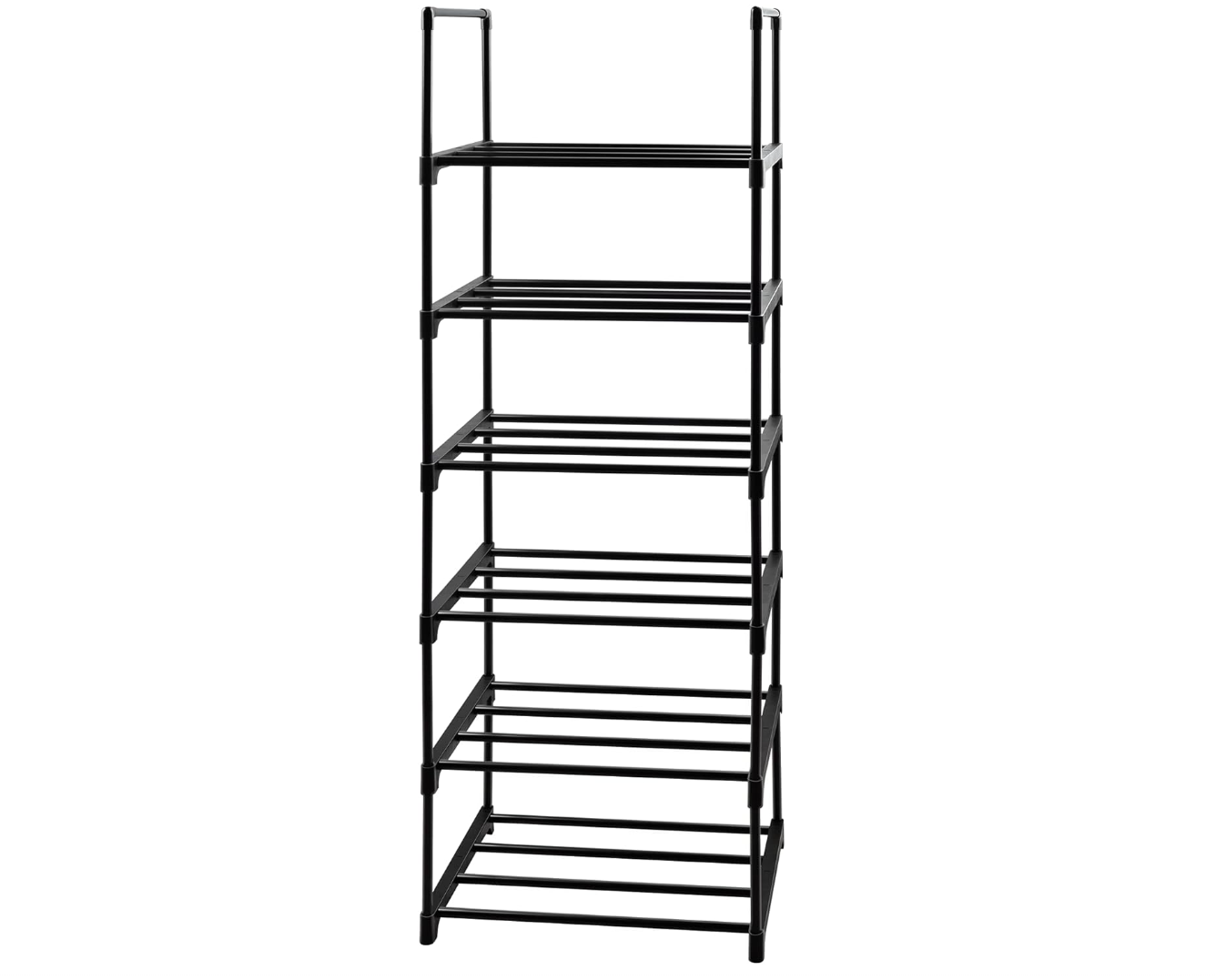 Vertical Storage Shoe Shelf Rack Sturdy Oven Strong Stand Metal Shelves Organizer for Kitchen Closets Entryway