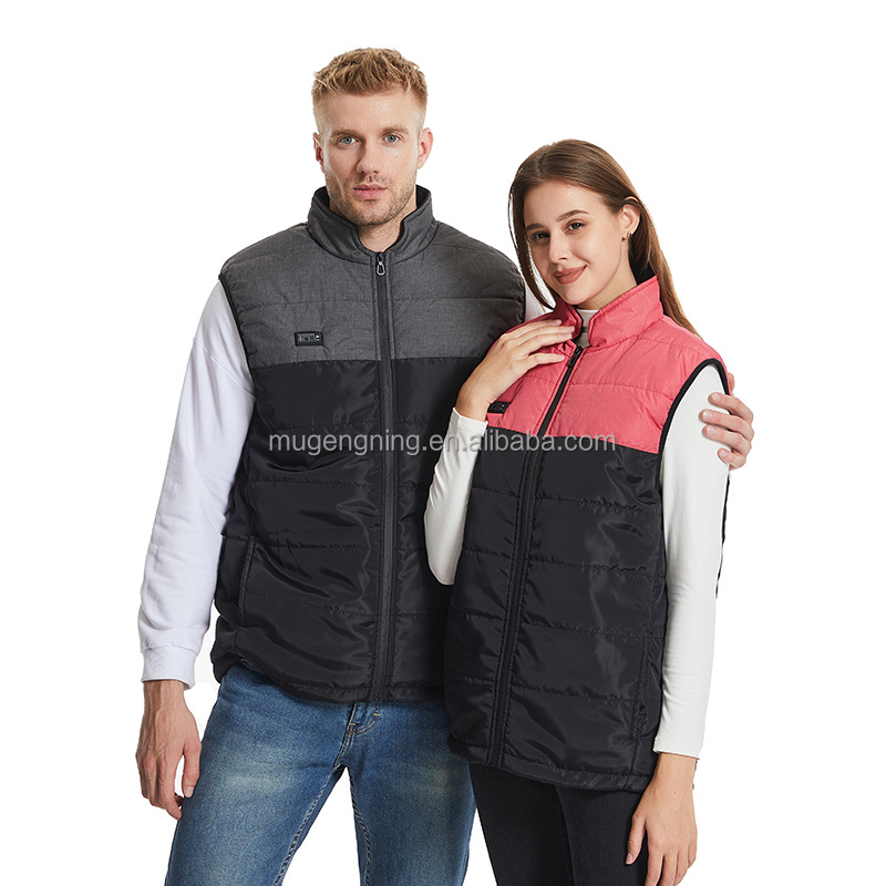 Customized Smart USB Charging Fever Vest Men's Jacket battery powered heated vest hunting heated vest