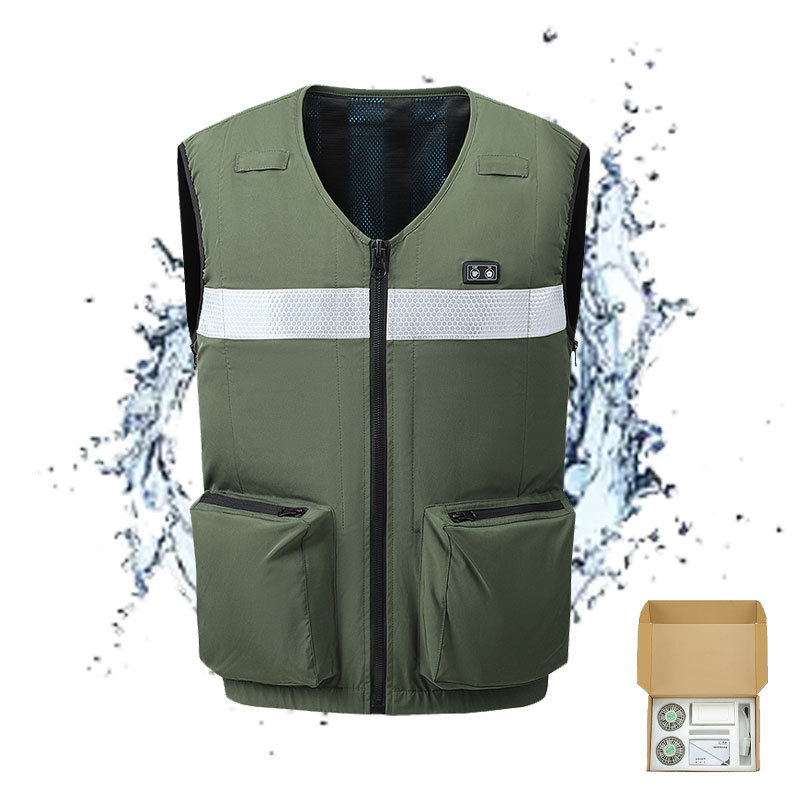 Outdoor work Fishing Rock Climbing Biking Men Women Cooling vest Cool Air conditioning vest with cooling ice pack Cooling vest