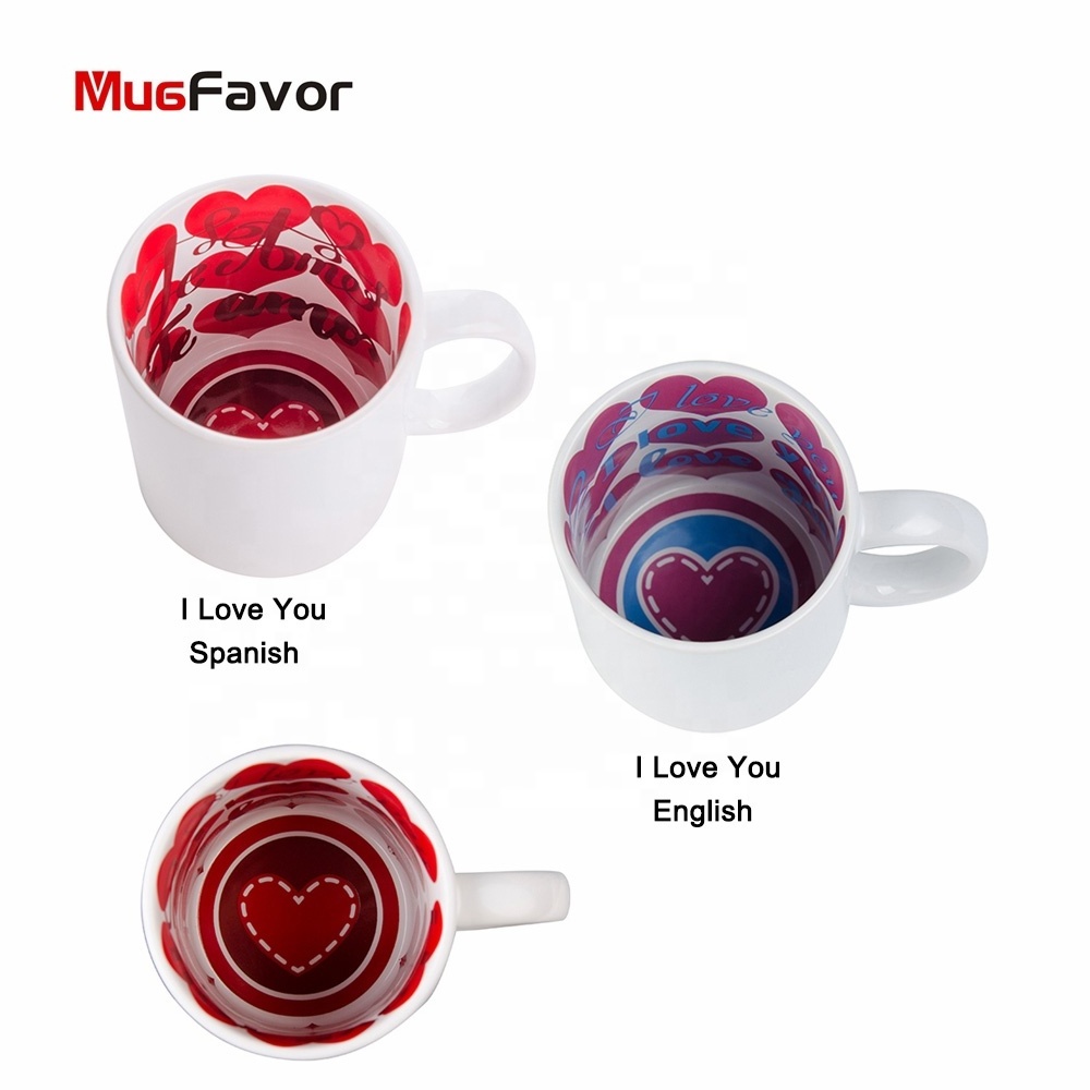 Wholesale Sublimation blanks 11oz Motto Mug Merry Christmas/ Valantine's Day/ Happy New Year Coffee Mug Manufacturer