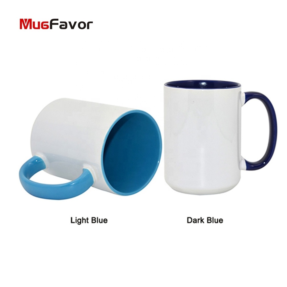 Dishwasher Safe MugFavor Personalized 15 oz Large Two Tone Custom Color Coffee Mug MC15EH Ceramic Mug Coffee Mug Manufacturer