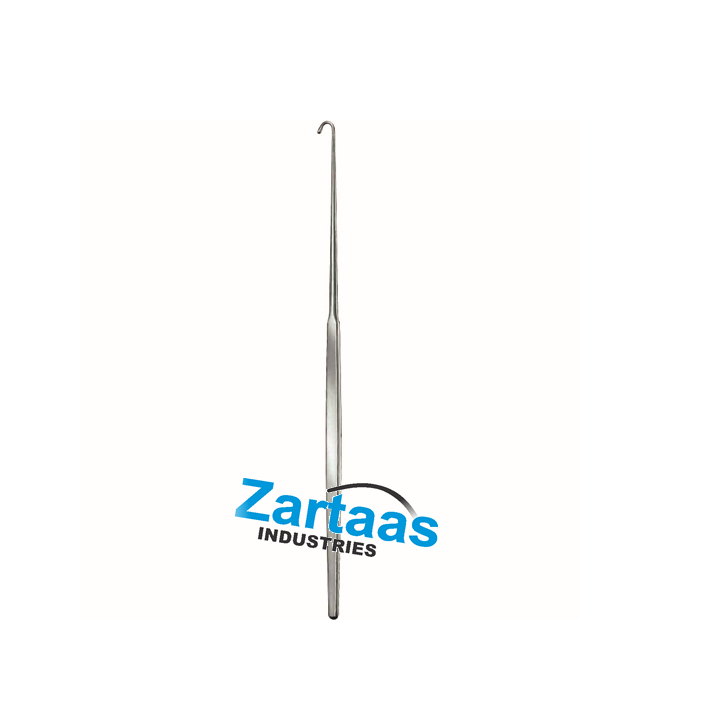 High Quality Stainless Steel Non-Sterile Groningen Nerve Hook Curved length 26 centi meter surgical instrument