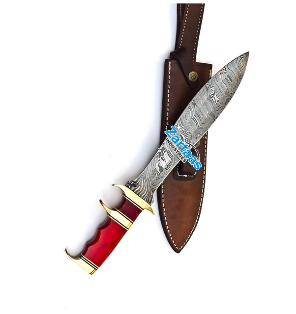 Custom High Quality Hand Made Damascus Steel Hunting Knife pocket knife  on Wholesale made in Pakistan