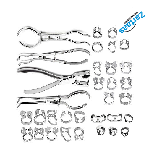 High Quality Rubber Dam Starter Set Kit with Frame Punch Clamps Dental Instruments Manufacturer and Exporter