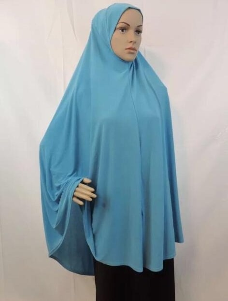 H0126 Traditional islamic clothing women prayer long hijab muslim Khimar jilbabs shawl plus size custom woman clothes