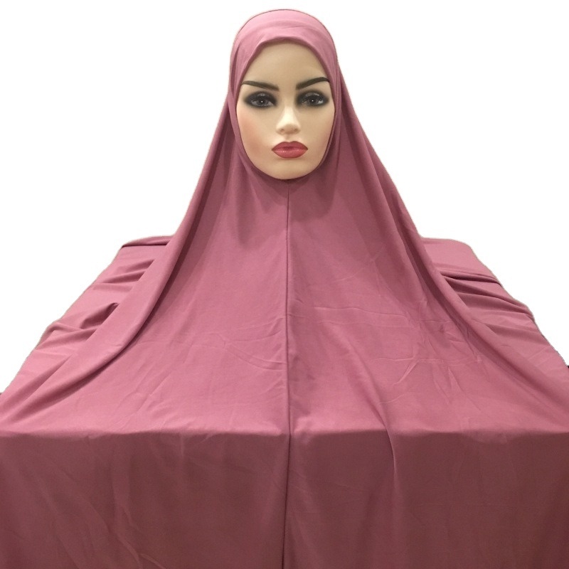 H0126 Traditional islamic clothing women prayer long hijab muslim Khimar jilbabs shawl plus size custom woman clothes