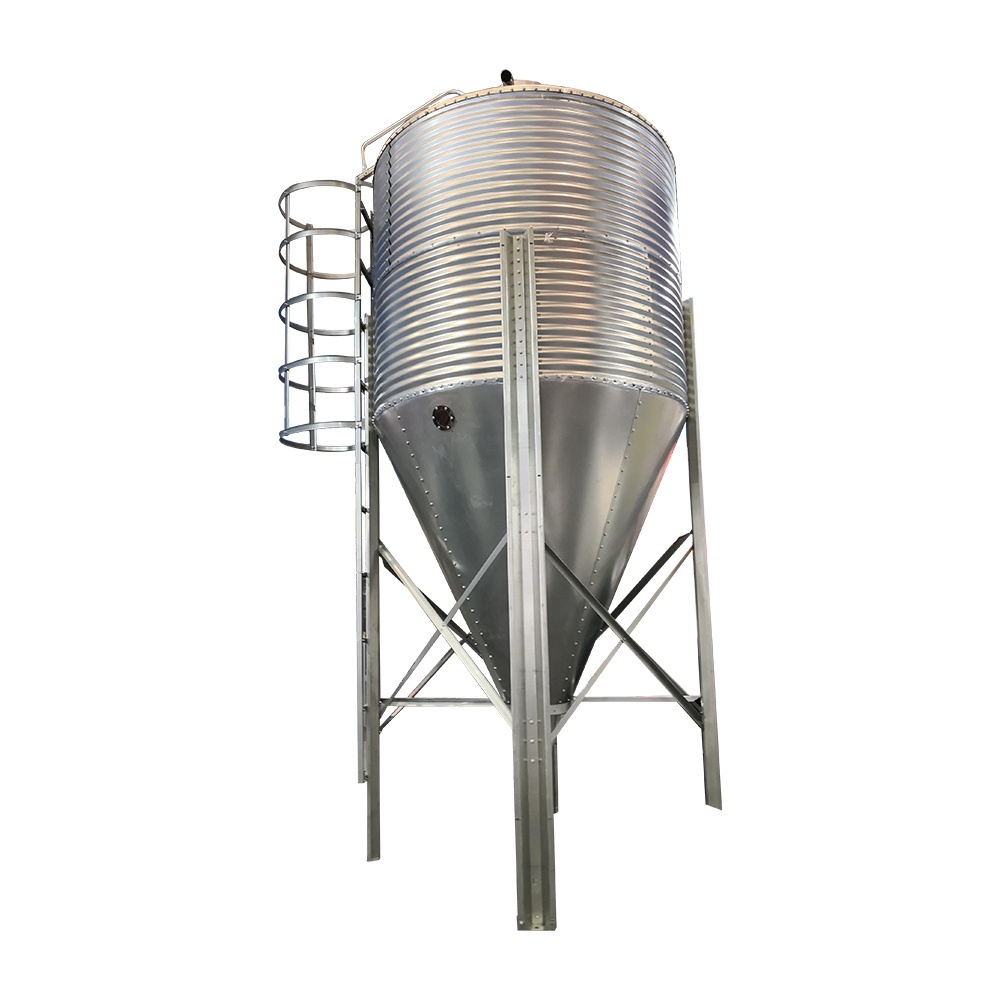 Farm Used Grain Silo 3 T -30 T Small Feed Silo for Poultry Animal Feed Bin