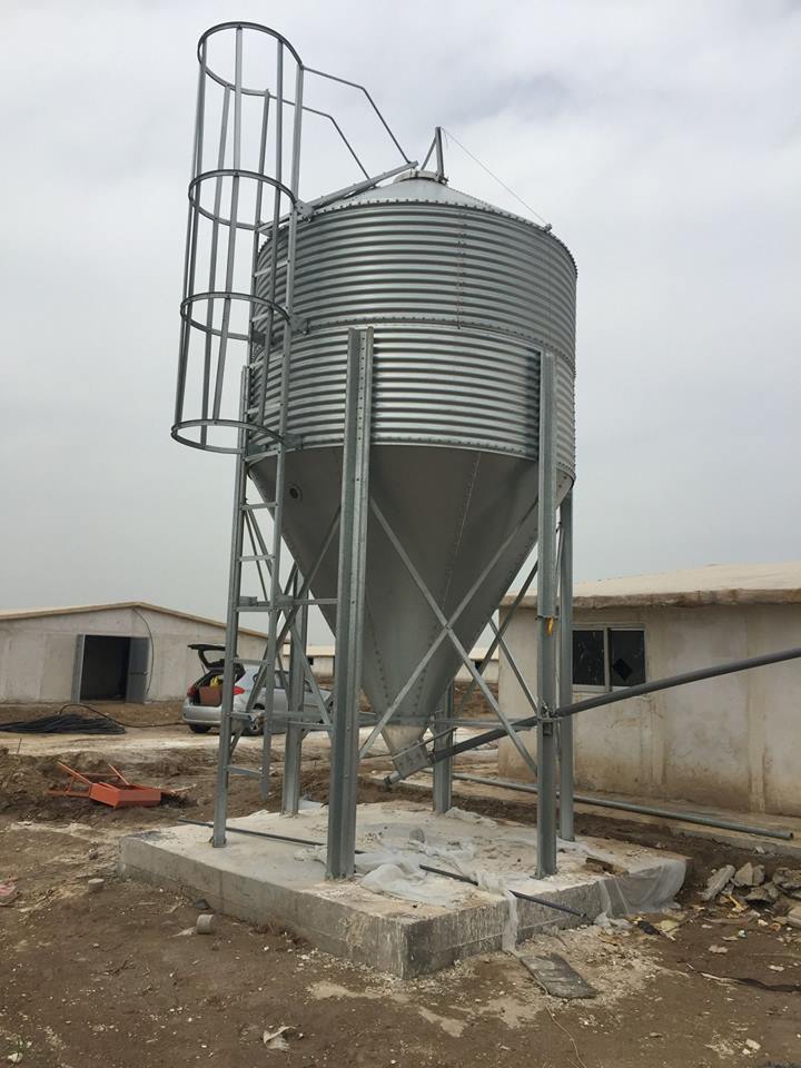 MUHE Silo for Corn Grain Poultry Feed Bins Small Silo Transport Wheat Silo