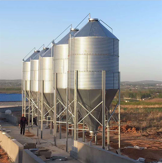 16 Ton Feed Silo Galvanised Steel Grain Silo With Good Price.