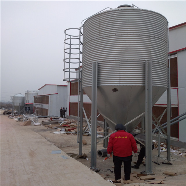 7T high quality and long life span silo for corn grain poultry feed bins small silo transport wheat silo