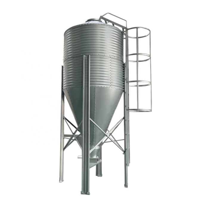 MUHE Chicken Feed Bin Poultry Farm Feed Bins Grain Storage Maize Silo for Hot Sale