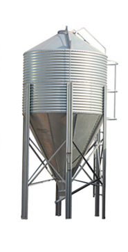 Hot Sale 3T Small Size Steel Poultry Feed Grain Silos New for Farms and Manufacturing Plants