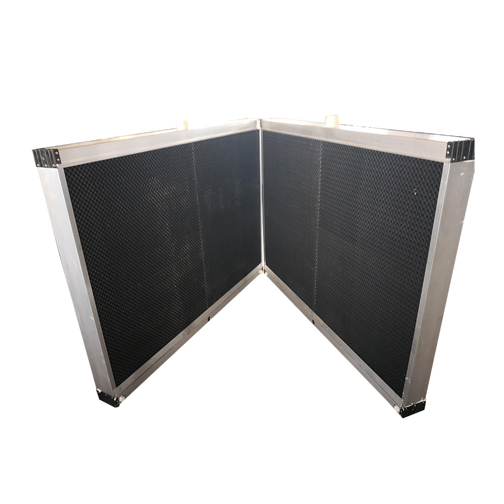 Cooling Pad with Wet Curtain Evaporative Technology New Aluminum or Stainless Steel Frame for Greenhouse Tunnels and Farms