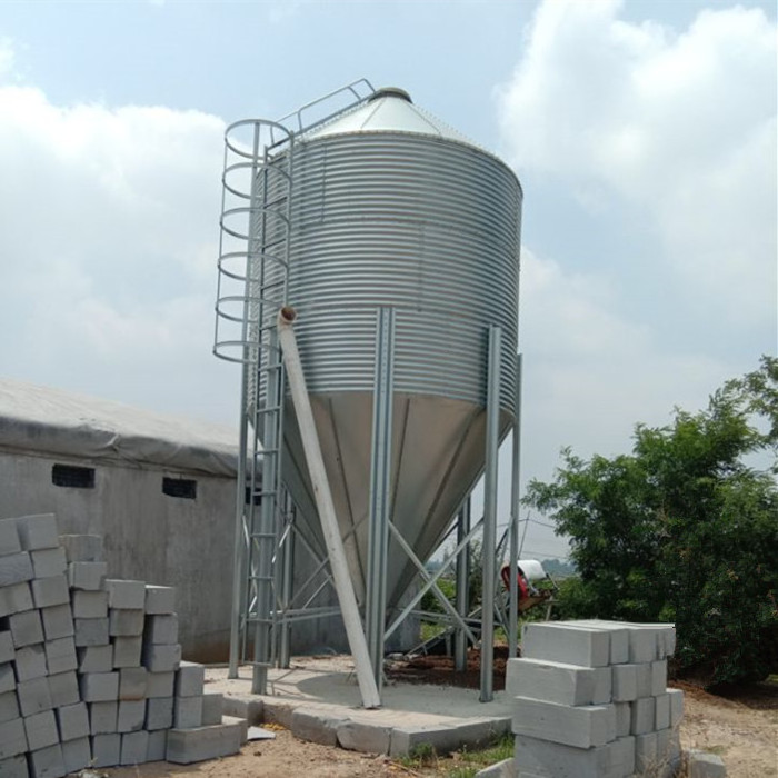 MUHE Silo for Corn Grain Poultry Feed Bins Small Silo Transport Wheat Silo