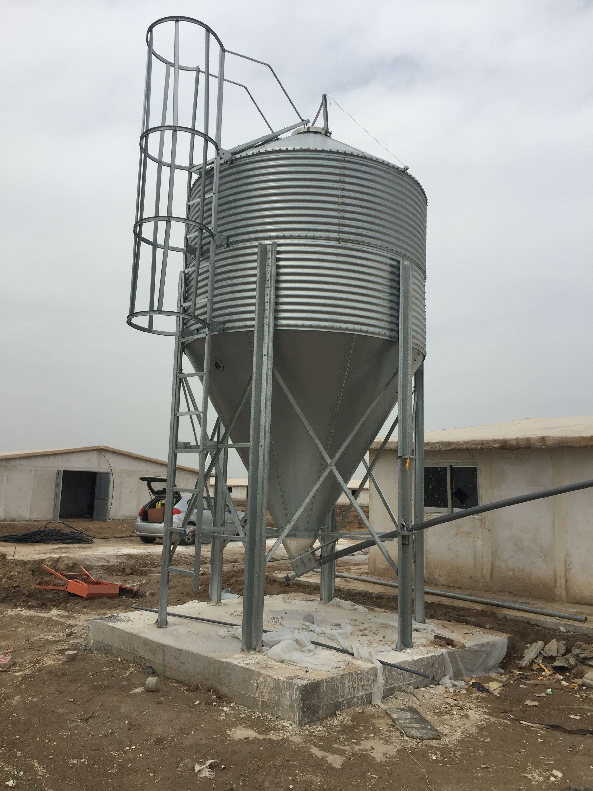 5T Chicken poultry farmming Feed Silo Small Size Feed Silo