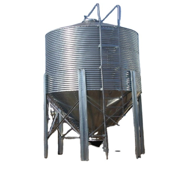 layer cages egg chicken poultry storage price top quality 3-30ton feed silo for corn wheat soya chicken farm grain feed silo