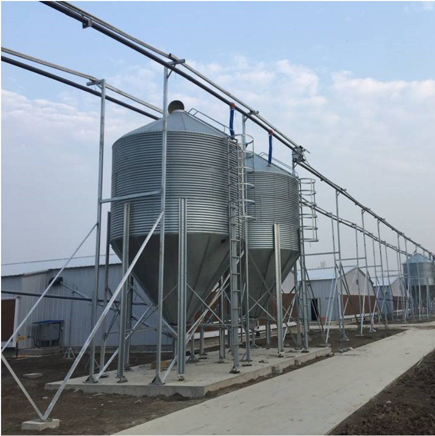 5T Silo for Corn Grain Poultry Feed Bins Small Silo Transport Storage Silo