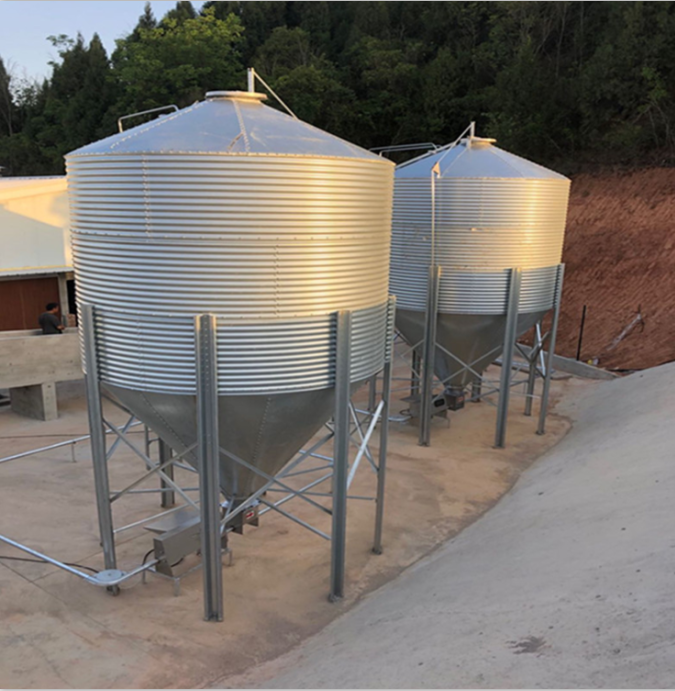 16 Ton Feed Silo Galvanised Steel Grain Silo With Good Price.