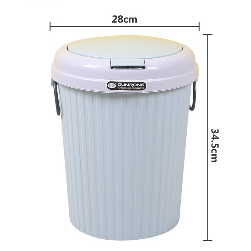 Brand New Fridge Outdoor Kitchen Round Organizing Container Rubbish Plastic Trash Cans Garbage Recycling Pedal Waste Bins