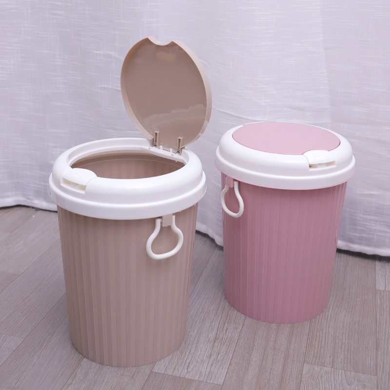 Brand New Fridge Outdoor Kitchen Round Organizing Container Rubbish Plastic Trash Cans Garbage Recycling Pedal Waste Bins