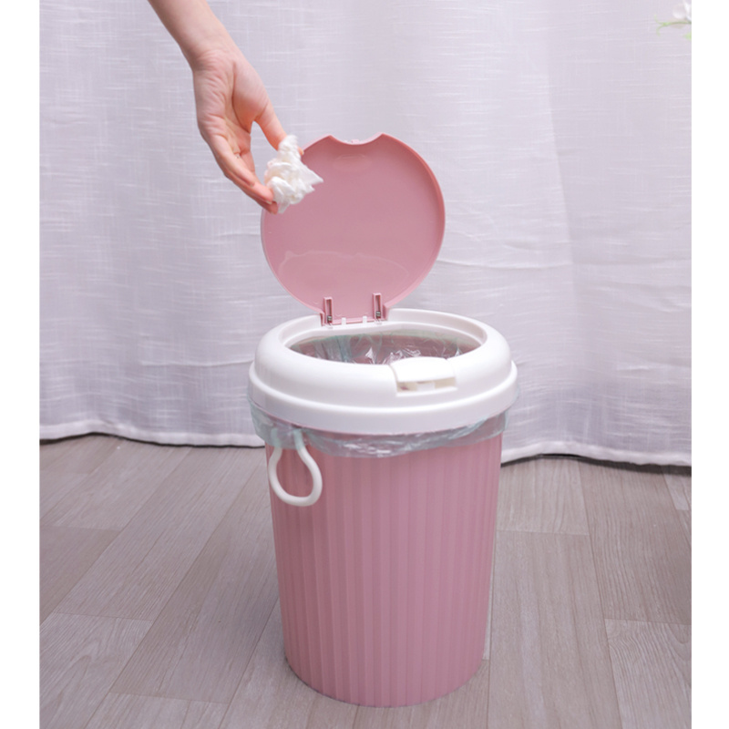 Wholesale Hot selling household pop-up kitchen plastic mini trash can with press lid