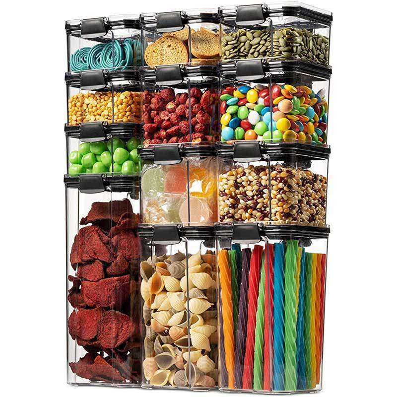 Hot Selling Plastic Storage Box Stackable Kitchen Food Container With Safety Lock