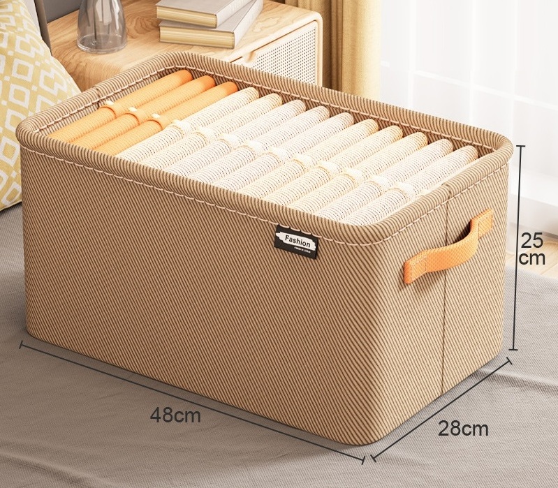 Hot Sale Large Capacity Foldable Cloth Storage Baskets Fabric Cube Storage Bins Sundries Organizer Toys Storage Boxes