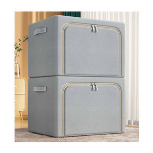 Wholesale Home Foldable Fabric Storage Cubes Organizer clothes Shelf Basket Cube Organizer with Dual Handles Storage Box Bins