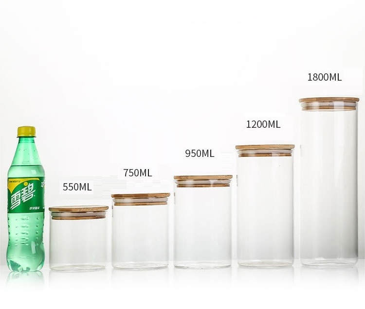 Borosllicate Glass Jars Glass All Size High Quality Borosllicate Spice Glass Storage Bottles Jars