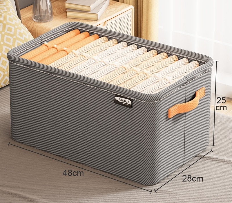 Hot Sale Large Capacity Foldable Cloth Storage Baskets Fabric Cube Storage Bins Sundries Organizer Toys Storage Boxes