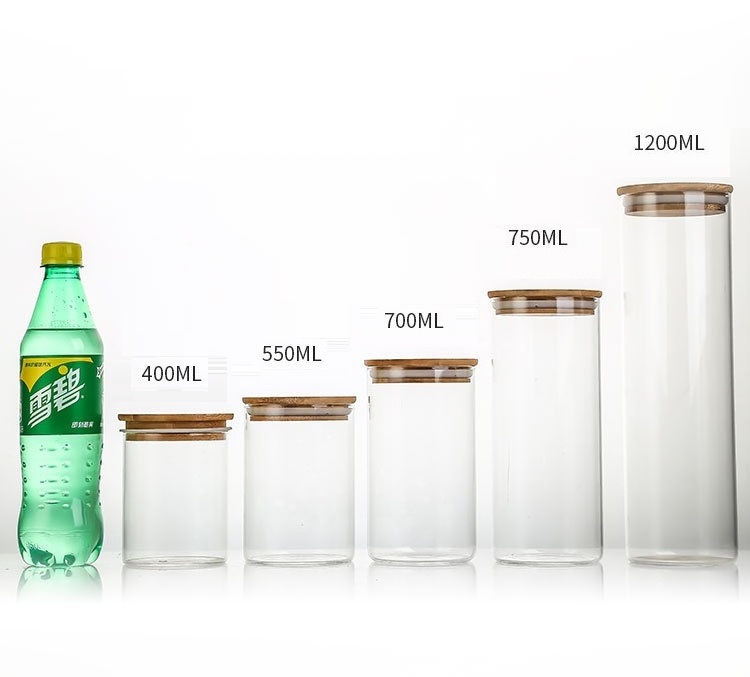 Borosllicate Glass Jars Glass All Size High Quality Borosllicate Spice Glass Storage Bottles Jars