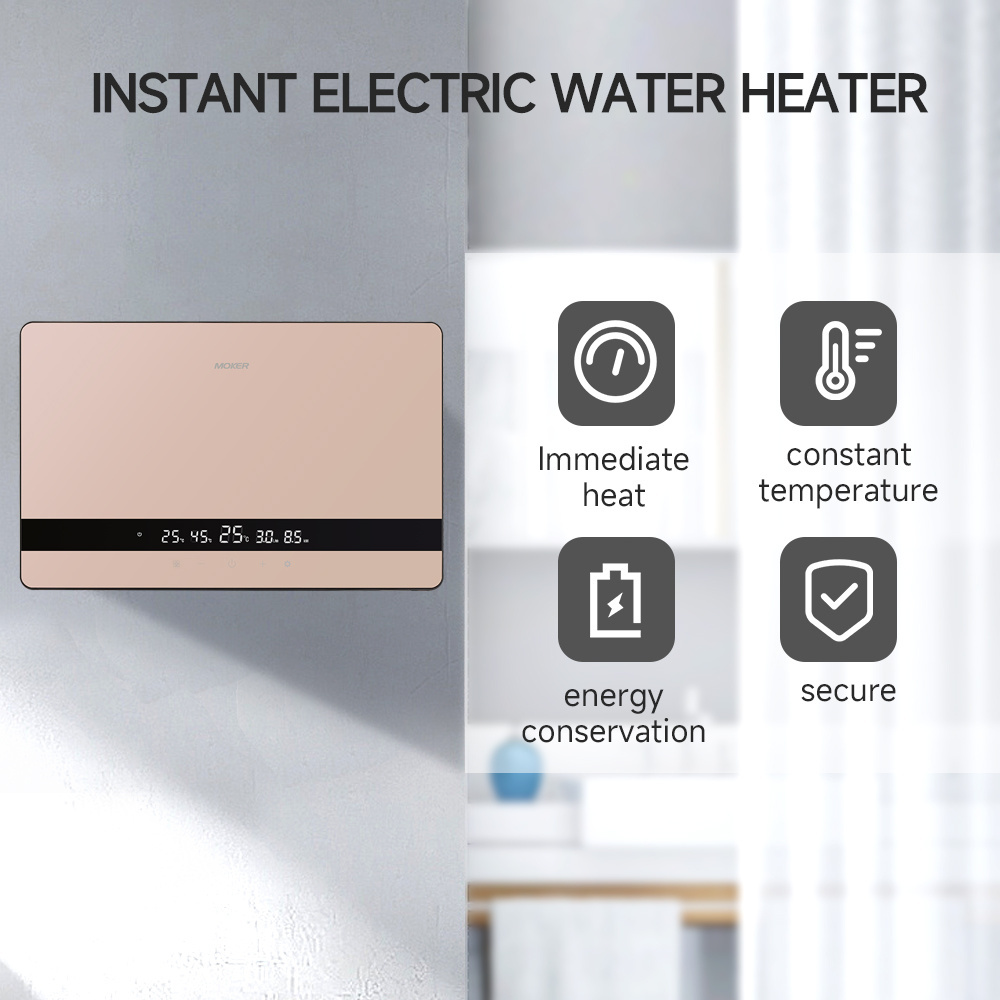 Mini Electric Water Heater Tankless Instant Geyser for Kitchen Hot Water for Household and Hotel Use