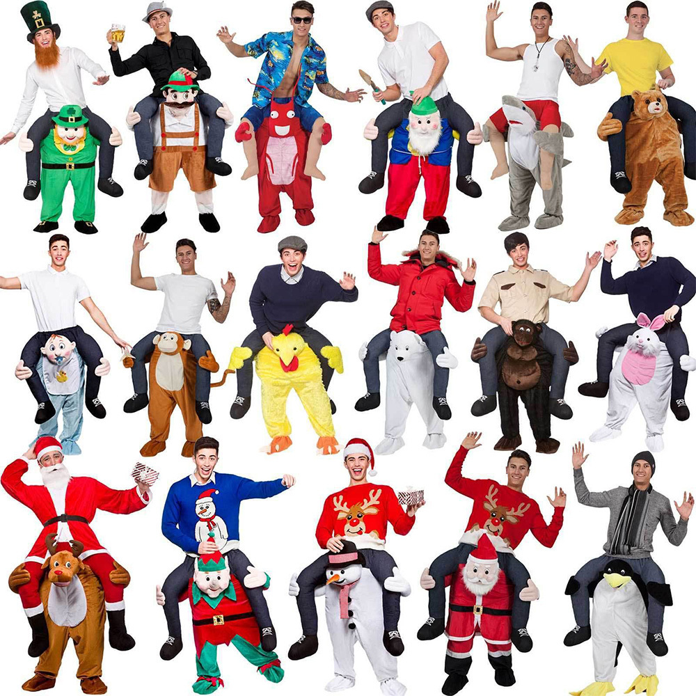 High quality party halloween costume for party Magic Pants Ride on Me Walking Mascot Carry Back Costumes Adults Dress Up