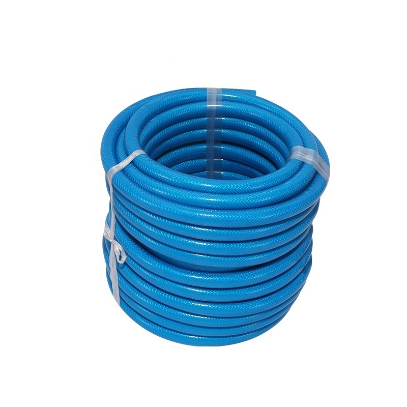 Custom 2mm Thick Soft PVC Corrugated Hose Sky Blue Garden Water Inlet Pipe Explosion-Proof Car Wash Tube 20mm Specification 100m