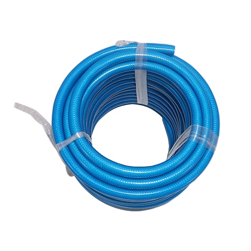 Custom 2mm Thick Soft PVC Corrugated Hose Sky Blue Garden Water Inlet Pipe Explosion-Proof Car Wash Tube 20mm Specification 100m