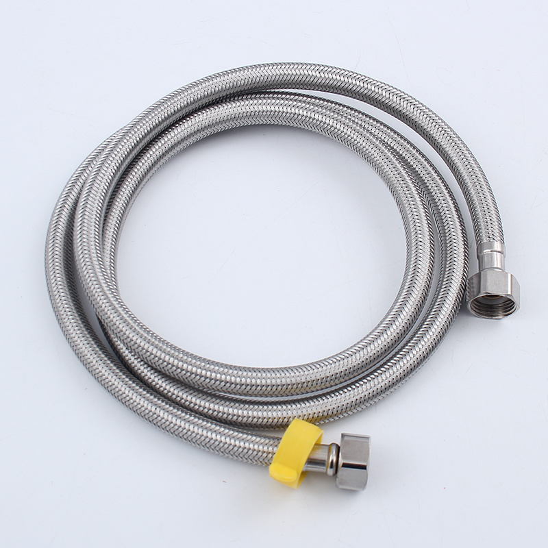 Factory wholesale high pressure 304 stainless steel braided hose metal pipe cold and hot water faucet inlet pipe