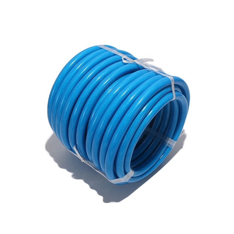 Own Brand Customized Sky Blue PVC Garden Inlet Pipe Flexible Car Wash Pipe for Household Use Plastic Tubes