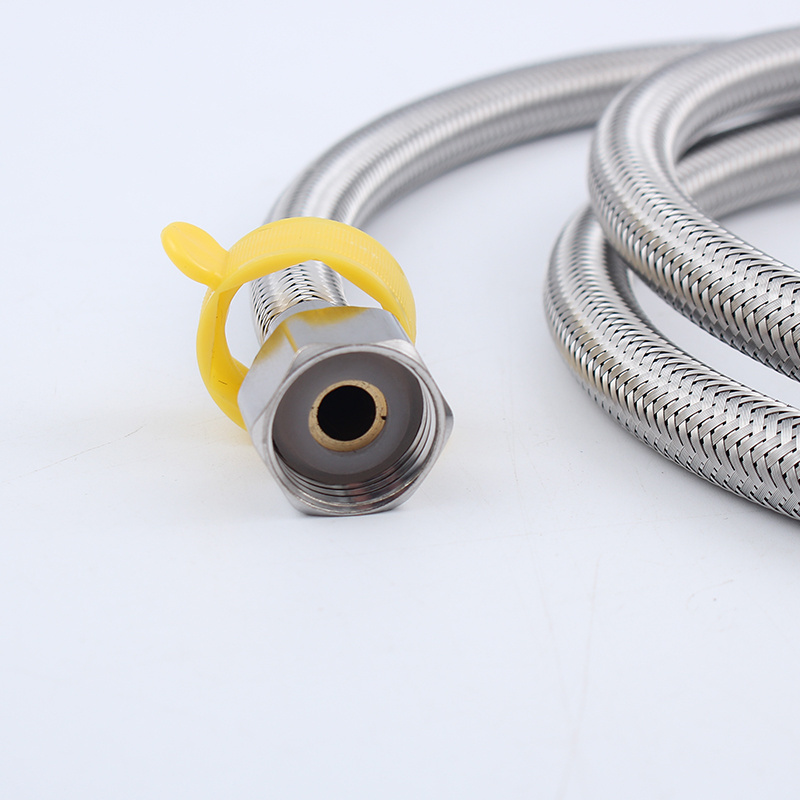 Factory wholesale high pressure 304 stainless steel braided hose metal pipe cold and hot water faucet inlet pipe