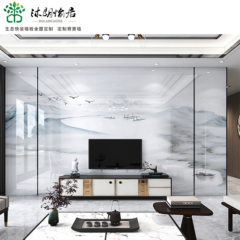 carbon slate marble wall panel Indoor Decor PVC Coating Wpc Decorative Wall Panel carbon rock board wall panel