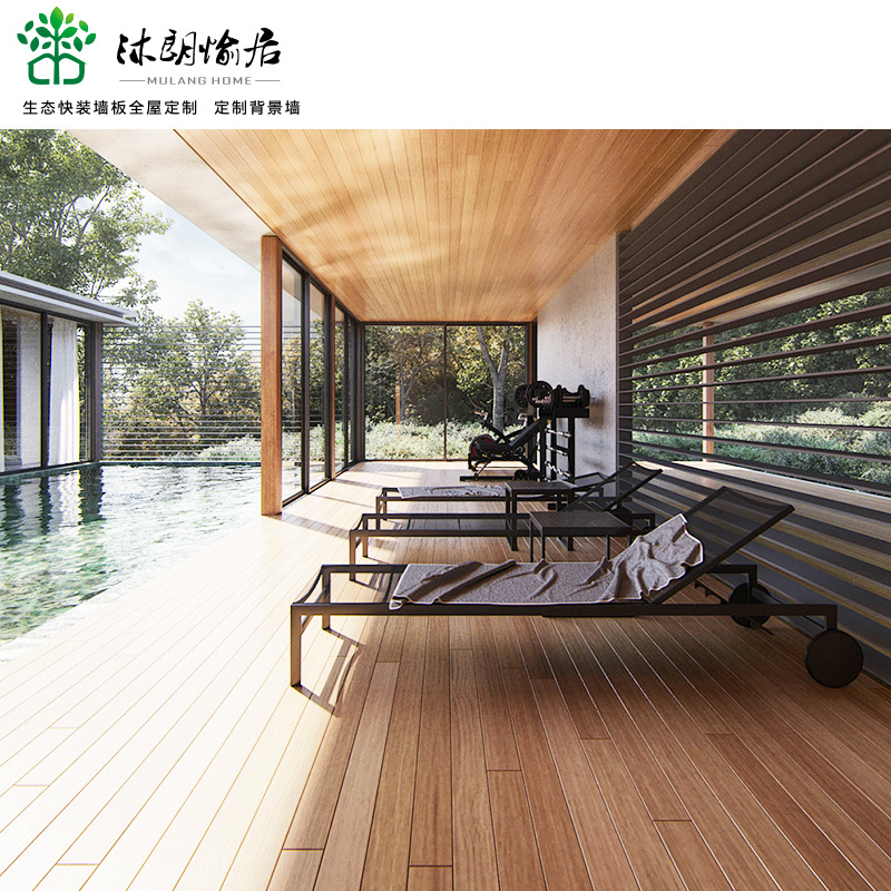 high-end custom extruded decking new composite interlocking wpc diy board decking